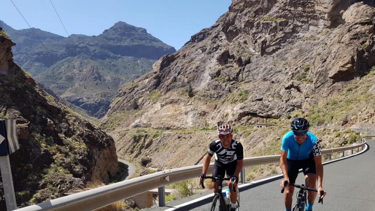 – Gran Canaria er eit paradis for syklistar, meiner Martin Haugo.