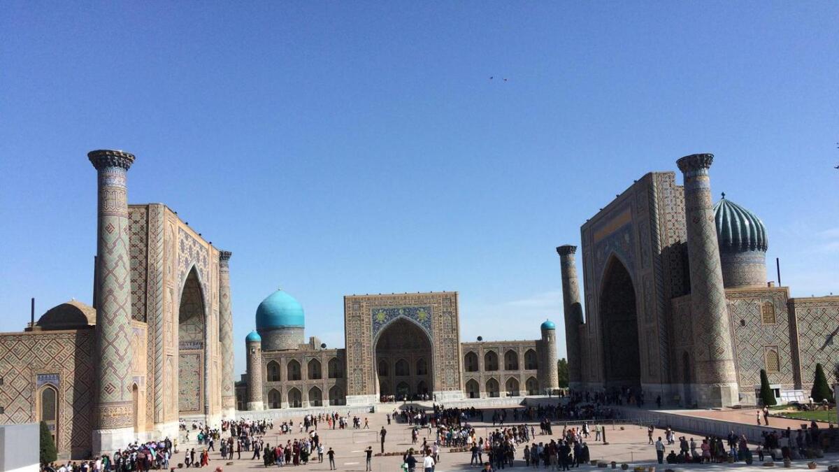 Registanplassen i Samarkand.