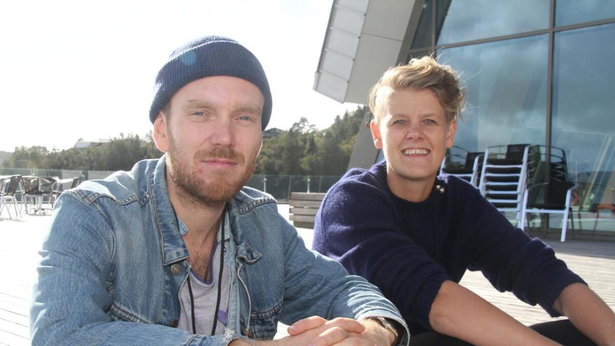 Reggisør David Alræk og BIFF-arrangør Astrid Schau Larsen syns møtet med det unge filmpublikummet i OSeana var givande.